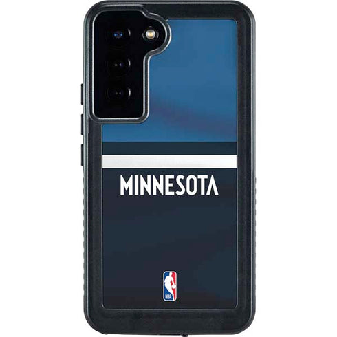 NBA Minnesota Timberwolves Jersey Galaxy S24 Plus Waterproof Case